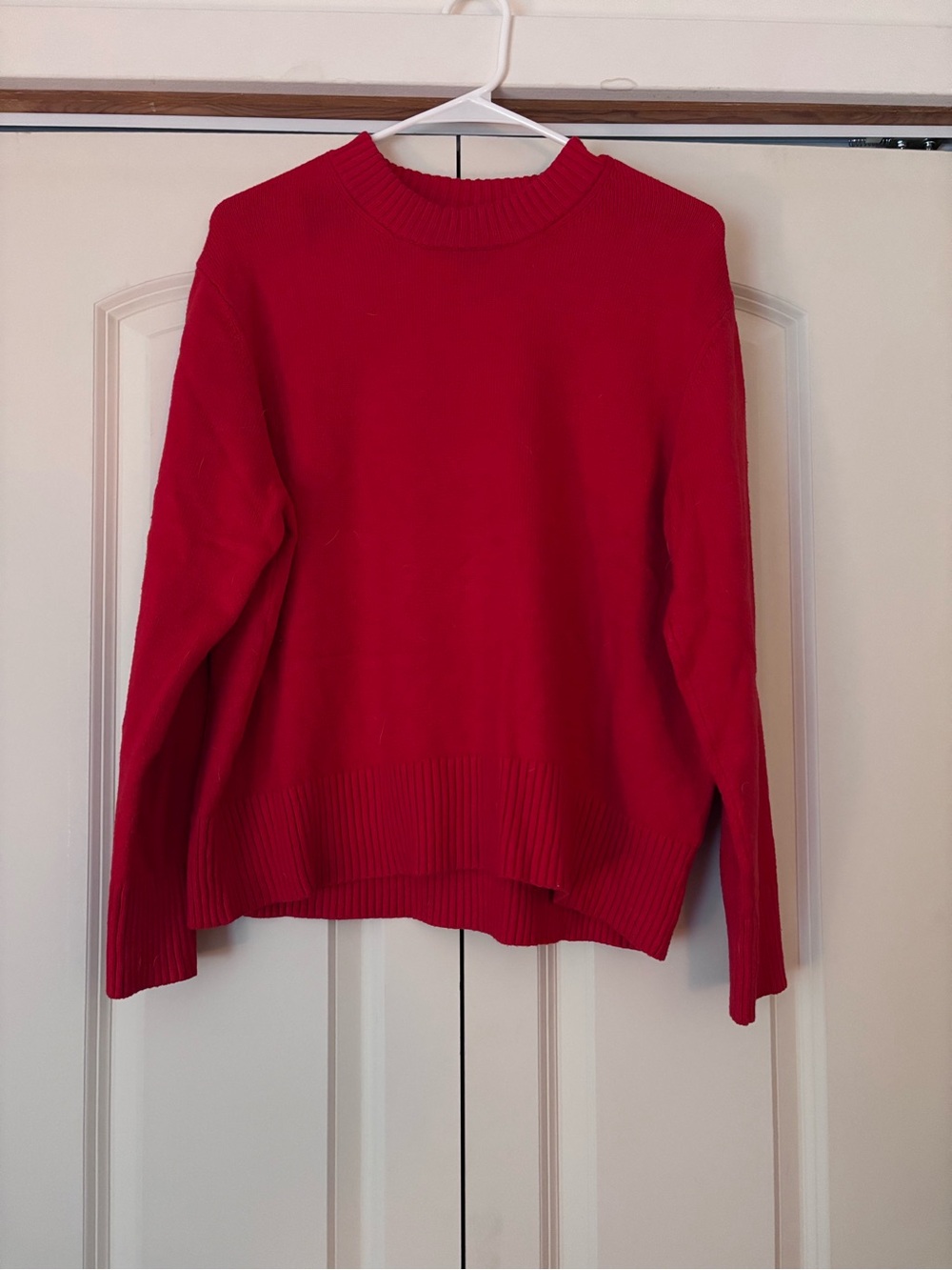 a new day Red Crewneck Sweater